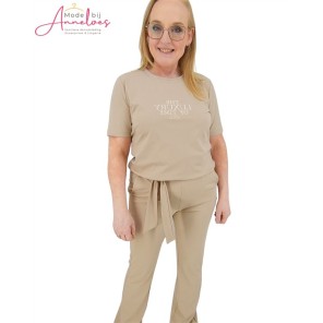 ZOSO Broek Belle flair travel Sand stone ZOSO Broek Belle flair travel Sand stone